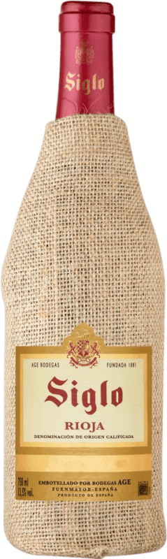 6,95 € Spedizione Gratuita | Vino rosso Manzanos Siglo Saco Crianza D.O.Ca. Rioja La Rioja Spagna Tempranillo, Grenache, Mazuelo, Carignan Bottiglia 75 cl
