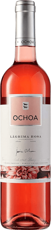 8,95 € Envio grátis | Vinho rosé Ochoa 8A Lágrima Jovem D.O. Navarra Navarra Espanha Grenache, Cabernet Sauvignon Garrafa 75 cl