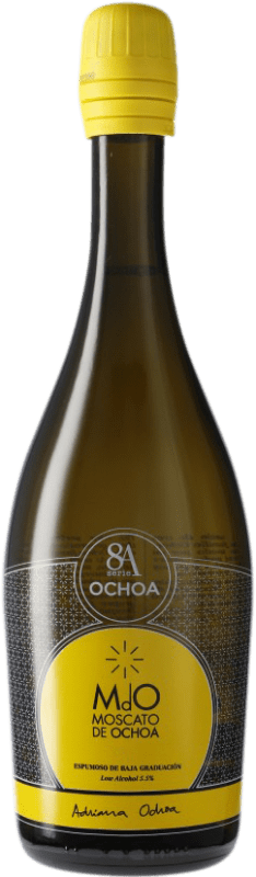 16,95 € Envío gratis | Espumoso blanco Ochoa 8A Vino de Aguja Aragón España Moscato Botella 75 cl