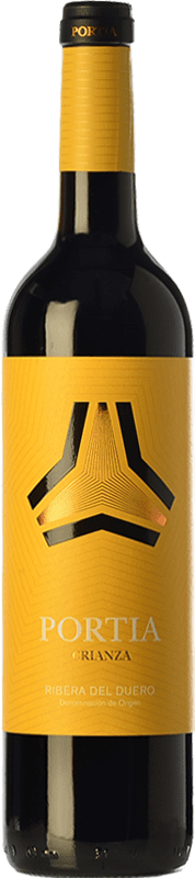 14,95 € Kostenloser Versand | Rotwein Portia Alterung D.O. Ribera del Duero Kastilien und León Spanien Tempranillo Flasche 75 cl
