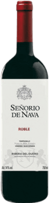 7,95 € 免费送货 | 红酒 Señorío de Nava 橡木 D.O. Ribera del Duero 卡斯蒂利亚莱昂 西班牙 Tempranillo, Cabernet Sauvignon 瓶子 75 cl