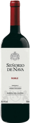 7,95 € Envio grátis | Vinho tinto Señorío de Nava Carvalho D.O. Ribera del Duero Castela e Leão Espanha Tempranillo, Cabernet Sauvignon Garrafa 75 cl