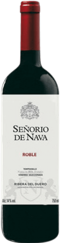 7,95 € Envio grátis | Vinho tinto Señorío de Nava Carvalho D.O. Ribera del Duero Castela e Leão Espanha Tempranillo, Cabernet Sauvignon Garrafa 75 cl