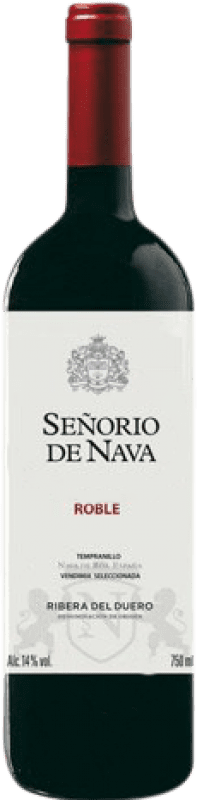 9,95 € Envio grátis | Vinho Tinto Señorío de Nava Carvalho D.O. Ribera del Duero Castela e Leão Espanha Tempranillo, Cabernet Sauvignon 75 cl