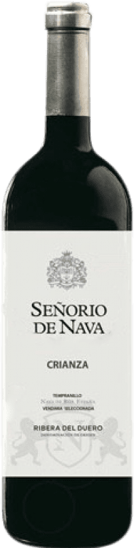 16,95 € 免费送货 | 红酒 Señorío de Nava 岁 D.O. Ribera del Duero 卡斯蒂利亚莱昂 西班牙 Tempranillo, Cabernet Sauvignon 瓶子 Magnum 1,5 L