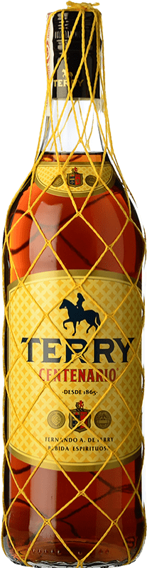 13,95 € Envio grátis | Brandy Conhaque Terry Centenario Espanha Garrafa 1 L