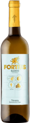 6,95 € Envio grátis | Vinho branco Valcarlos Fortius Jovem D.O. Navarra Navarra Espanha Chardonnay Garrafa 75 cl