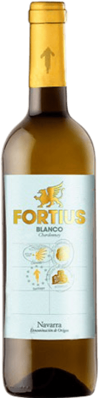 6,95 € 免费送货 | 白酒 Valcarlos Fortius 年轻的 D.O. Navarra 纳瓦拉 西班牙 Chardonnay 瓶子 75 cl
