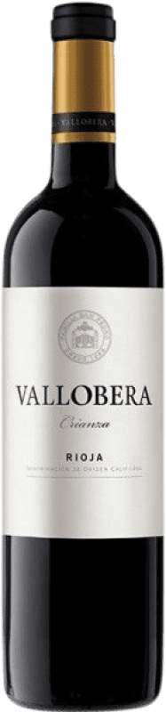 28,95 € Envío gratis | Vino tinto Vallobera Crianza D.O.Ca. Rioja La Rioja España Tempranillo Botella Magnum 1,5 L