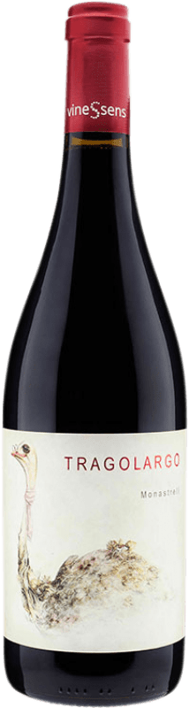 7,95 € Spedizione Gratuita | Vino rosso Vinessens Tragolargo D.O. Alicante Comunità Valenciana Spagna Monastrell Bottiglia 75 cl