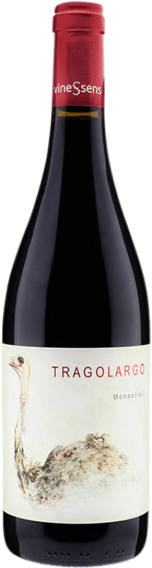 8,95 € Envío gratis | Vino Tinto Vinessens Tragolargo D.O. Alicante Comunidad Valenciana España Monastrell Eco — Ecológico Botella 75 cl