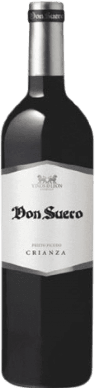 7,95 € Free Shipping | Red wine Vinos de León Don Suero Aged D.O. Tierra de León Castilla y León Spain Prieto Picudo Bottle 75 cl