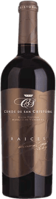 34,95 € 免费送货 | 红酒 Conde de San Cristóbal Raices D.O. Ribera del Duero 卡斯蒂利亚莱昂 西班牙 Tempranillo, Merlot, Cabernet Sauvignon 瓶子 75 cl