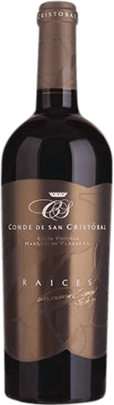 34,95 € Envoi gratuit | Vin rouge Conde de San Cristóbal Raices D.O. Ribera del Duero Castille et Leon Espagne Tempranillo, Merlot, Cabernet Sauvignon Bouteille 75 cl