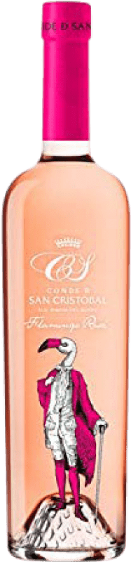18,95 € Envoi gratuit | Vin rose Conde de San Cristóbal Flamingo Jeune D.O. Ribera del Duero Castille et Leon Espagne Tempranillo Bouteille 75 cl
