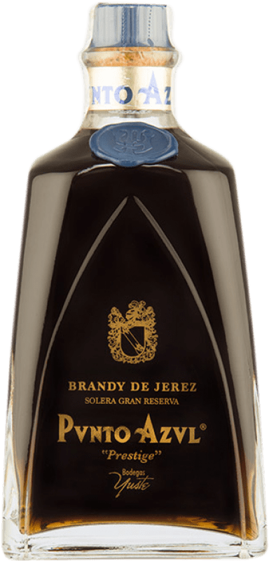 147,95 € Envío gratis | Brandy Yuste Punto Azul Prestige Gran Reserva España Botella 70 cl