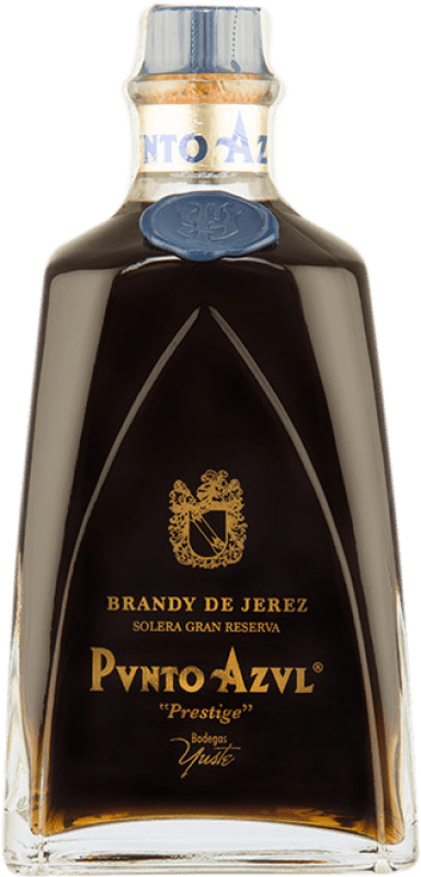 126,95 € Free Shipping | Brandy Yuste Punto Azul Prestige Grand Reserve — Long Barrel-Aged Spain Bottle 70 cl