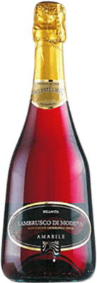 5,95 € Kostenloser Versand | Rosé Sekt Caldirola Bellavita D.O.C. Lambrusco di Sorbara Italien Lambrusco Flasche 75 cl