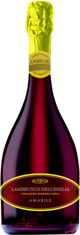 5,95 € Free Shipping | Rosé sparkling Caldirola Bellavita D.O.C. Lambrusco di Sorbara Italy Lambrusco Bottle 75 cl