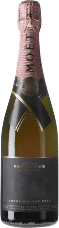 89,95 € Kostenloser Versand | Weißer Sekt Moët & Chandon Grand Vintage A.O.C. Champagne Champagner Frankreich Spätburgunder, Chardonnay, Pinot Meunier Flasche 75 cl