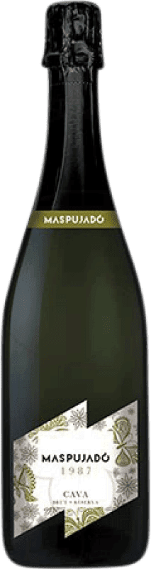 8,95 € Free Shipping | White sparkling Maspujado Brut Reserve D.O. Cava Catalonia Spain Macabeo, Xarel·lo, Parellada Bottle 75 cl