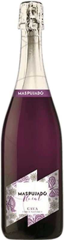 9,95 € 免费送货 | 玫瑰气泡酒 Maspujado Rosat Brut Nature 年轻的 D.O. Cava 加泰罗尼亚 西班牙 Grenache, Monastrell, Pinot Black 瓶子 75 cl