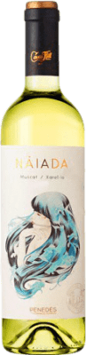 7,95 € Free Shipping | White wine Hill Nàiada Young D.O. Penedès Catalonia Spain Muscat, Xarel·lo Bottle 75 cl
