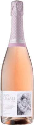 13,95 € 送料無料 | ロゼスパークリングワイン Caves Freixa Rigau Gran Rosat Brut 若い D.O. Cava カタロニア スペイン Grenache, Pinot Black ボトル 75 cl
