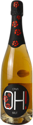 7,95 € 免费送货 | 玫瑰气泡酒 Caves Freixa Rigau OH Rosat 香槟 年轻的 D.O. Cava 加泰罗尼亚 西班牙 Grenache, Trepat 瓶子 75 cl