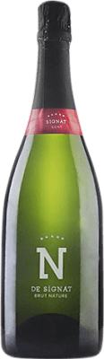 29,95 € 免费送货 | 白起泡酒 Caves Signat Brut Nature 预订 D.O. Cava 加泰罗尼亚 西班牙 Macabeo, Xarel·lo, Chardonnay, Parellada 瓶子 Magnum 1,5 L