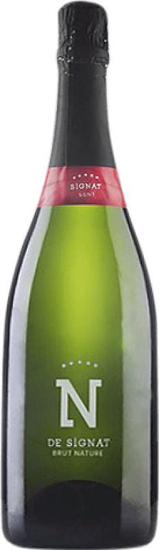 29,95 € 免费送货 | 白起泡酒 Caves Signat Brut Nature 预订 D.O. Cava 加泰罗尼亚 西班牙 Macabeo, Xarel·lo, Chardonnay, Parellada 瓶子 Magnum 1,5 L