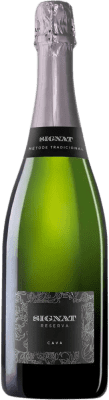 13,95 € Бесплатная доставка | Белое игристое вино Caves Signat 5 Estrellas Brut — брют Резерва D.O. Cava Каталония Испания Macabeo — Макабео, Xarel·lo — Шарелло, Chardonnay — Шардоне, Parellada — Парельяда 75 cl