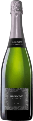 17,95 € 免费送货 | 白起泡酒 Caves Signat 5 Estrellas 香槟 预订 D.O. Cava 加泰罗尼亚 西班牙 Macabeo, Xarel·lo, Chardonnay, Parellada 瓶子 75 cl