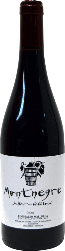 13,95 € Free Shipping | Red wine Celler Ca Sa Padrina Montnegre D.O. Binissalem Balearic Islands Spain Merlot, Cabernet Sauvignon, Callet, Mantonegro Bottle 75 cl
