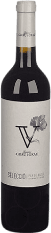 8,95 € Free Shipping | Red wine Celler Grau i Grau Jaume Selecció Aged D.O. Pla de Bages Catalonia Spain Tempranillo, Merlot, Syrah, Cabernet Franc Bottle 75 cl