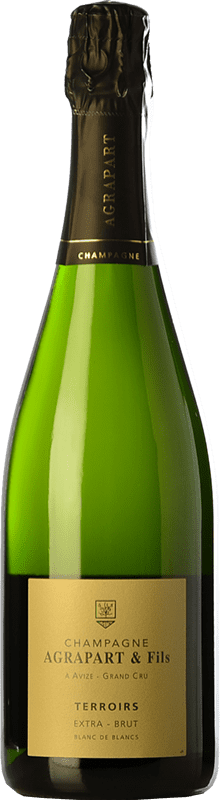 68,95 € Kostenloser Versand | Weißer Sekt Agrapart Terroirs Blanc de Blancs Grand Cru Brut Große Reserve A.O.C. Champagne Frankreich Chardonnay Flasche 75 cl