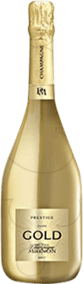 82,95 € Free Shipping | White sparkling Pierre Mignon Cuvée Gold Brut Grand Reserve A.O.C. Champagne France Pinot Black, Chardonnay, Pinot Meunier Bottle 75 cl