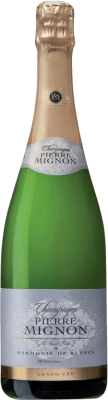 69,95 € Бесплатная доставка | Белое игристое вино Pierre Mignon Harmonie de Blancs Brut — брют Гран Резерва A.O.C. Champagne Франция Chardonnay — Шардоне 75 cl