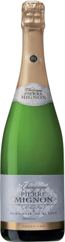 66,95 € Envio grátis | Espumante branco Pierre Mignon Harmonie de Blancs Brut Grande Reserva A.O.C. Champagne França Chardonnay Garrafa 75 cl