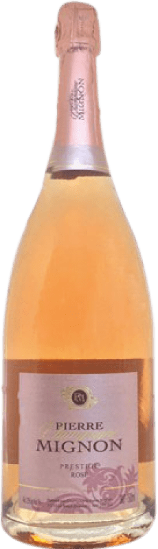 106,95 € Free Shipping | Rosé Sparkling Wine Pierre Mignon Brut Rosé, Prestige Grand Reserve — Long Barrel-Aged A.O.C. Champagne France Pinot Noir, Chardonnay, Pinot Meunier Magnum Bottle 1,5 L