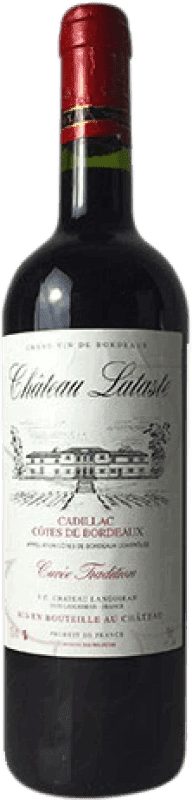 7,95 € Spedizione Gratuita | Vino rosso Château Langoiran Château Lataste Cuvée Tradition Crianza A.O.C. Bordeaux Francia Merlot, Cabernet Sauvignon Bottiglia 75 cl