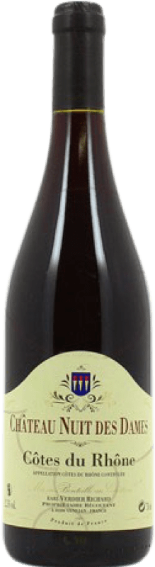 10,95 € 免费送货 | 红葡萄酒 Château Nuit des Dames Crianza — 陈酿 A.O.C. Côtes du Rhône 法国 Syrah — 西拉, Garnacha — 歌海娜 75 cl