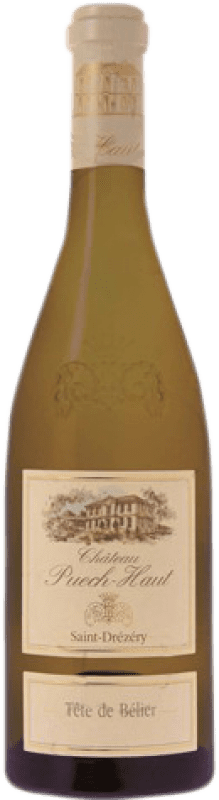 27,95 € Envoi gratuit | Vin Blanc Château Puech-Haut Tête de Bélier Crianza A.O.C. France France Garnacha — Grenache, Roussanne, Marsanne Bouteille 75 cl