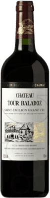 51,95 € Бесплатная доставка | Красное вино Château Tour Baladoz Kósher A.O.C. Bordeaux Франция Merlot, Cabernet Sauvignon, Cabernet Franc бутылка 75 cl