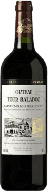 53,95 € Envio grátis | Vinho tinto Château Tour Baladoz Kósher A.O.C. Bordeaux França Merlot, Cabernet Sauvignon, Cabernet Franc Garrafa 75 cl