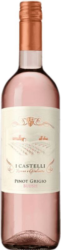 7,95 € Envio grátis | Vinho Rosé Cielo e Terra I Castelli Jovem D.O.C. Itália Itália Pinot Cinzento 75 cl