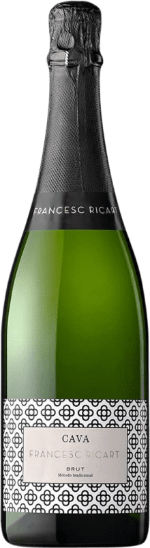 12,95 € 免费送货 | 白起泡酒 Vintae Francesc Ricart 香槟 预订 D.O. Cava 加泰罗尼亚 西班牙 Macabeo, Xarel·lo, Parellada 瓶子 75 cl
