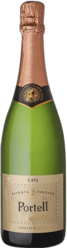 13,95 € 免费送货 | 白起泡酒 Sarral Portell Vintage Brut Nature 预订 D.O. Cava 加泰罗尼亚 西班牙 Macabeo, Parellada 瓶子 75 cl