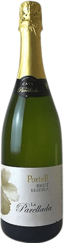 9,95 € Free Shipping | White sparkling Sarral Portell Brut Reserve D.O. Cava Catalonia Spain Parellada Bottle 75 cl