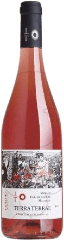 5,95 € 免费送货 | 玫瑰酒 Covides Terra Terrae 年轻的 D.O. Penedès 加泰罗尼亚 西班牙 Tempranillo, Merlot, Macabeo 瓶子 75 cl